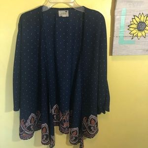 Navy blue kimono